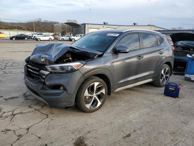 KM8J33AL3JU760158 - 2018 HYUNDAI TUCSON SPORT GRAY photo 1