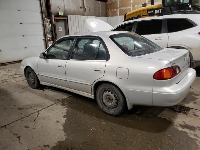 1NXBR12E41Z448079 - 2001 TOYOTA COROLLA CE SILVER photo 2