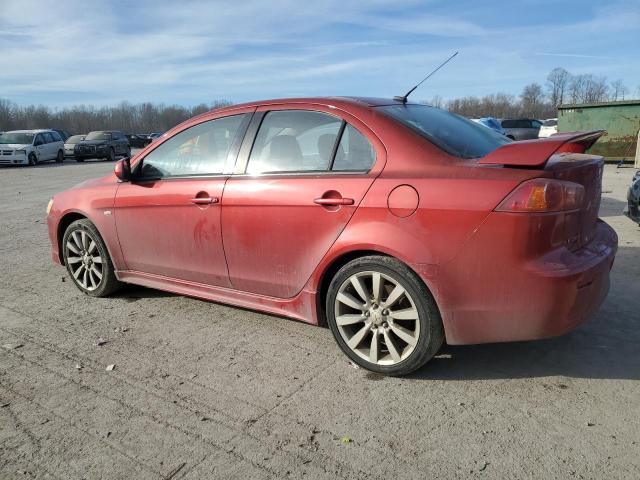 JA3AU86UX8U046262 - 2008 MITSUBISHI LANCER GTS RED photo 2