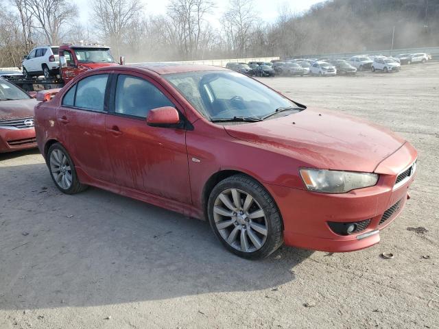 JA3AU86UX8U046262 - 2008 MITSUBISHI LANCER GTS RED photo 4