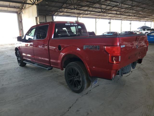 1FTFW1E47LFC23874 - 2020 FORD F150 SUPERCREW RED photo 2