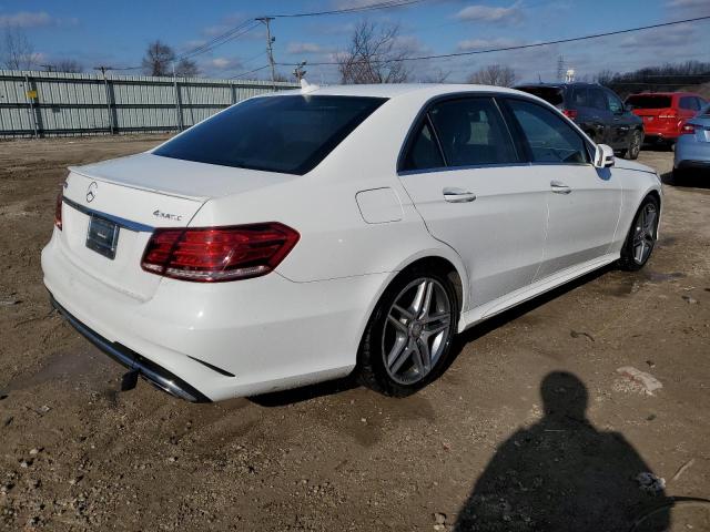 WDDHF8JB7EB072931 - 2014 MERCEDES-BENZ E 350 4MATIC WHITE photo 3