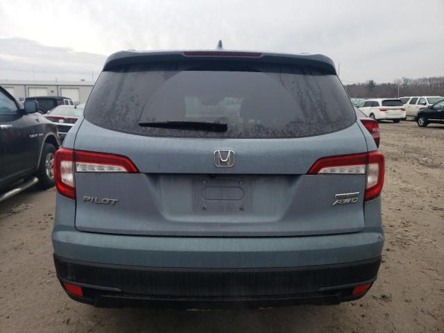 5FNYF6H22NB028241 - 2022 HONDA PILOT SE BLUE photo 6