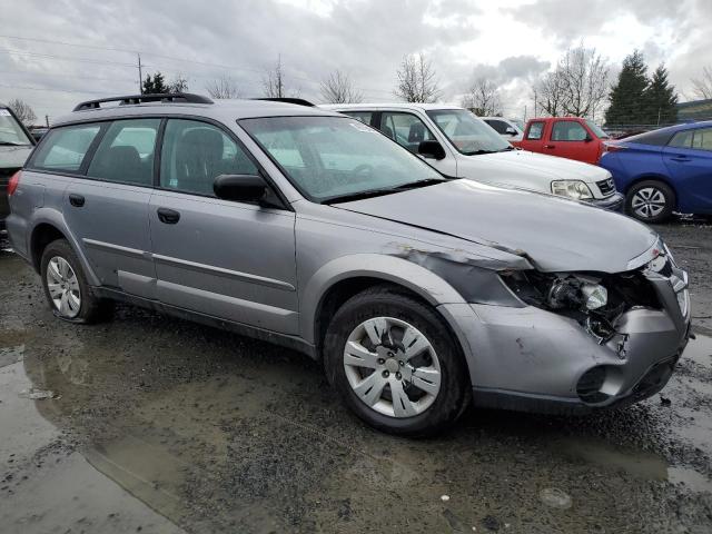 4S4BP60C387346186 - 2008 SUBARU OUTBACK SILVER photo 4