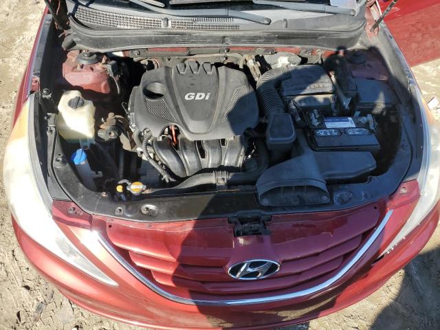 5NPEB4AC4CH460169 - 2012 HYUNDAI SONATA GLS RED photo 11