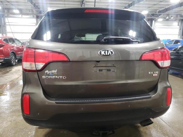 5XYKUDA76EG498285 - 2014 KIA SORENTO EX BROWN photo 6