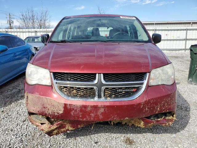 2C4RDGBG2ER452124 - 2014 DODGE GRAND CARA SE RED photo 5