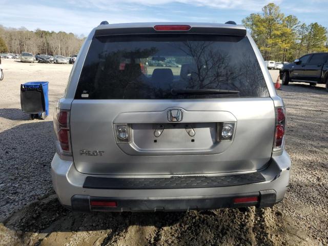 5FNYF28466B040758 - 2006 HONDA PILOT EX SILVER photo 6