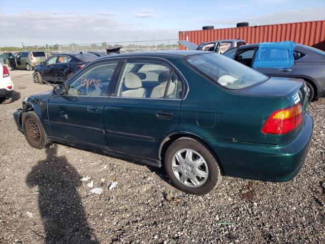 1HGEJ6675XL059467 - 1999 HONDA CIVIC LX GREEN photo 2