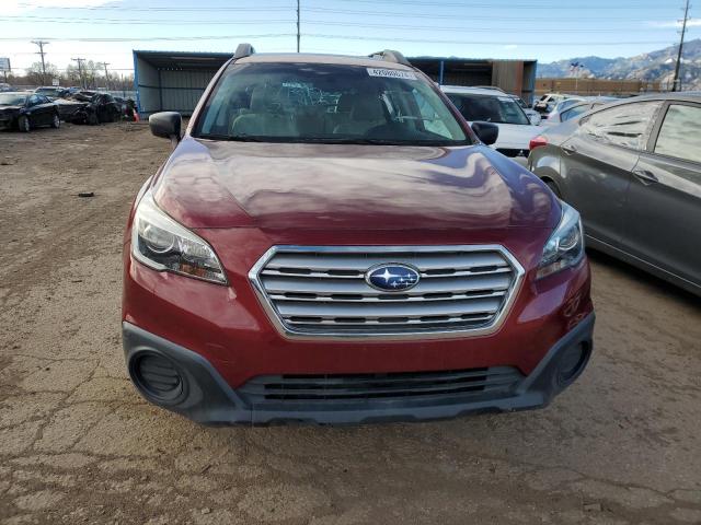 4S4BSBAC7F3230600 - 2015 SUBARU OUTBACK 2.5I RED photo 5