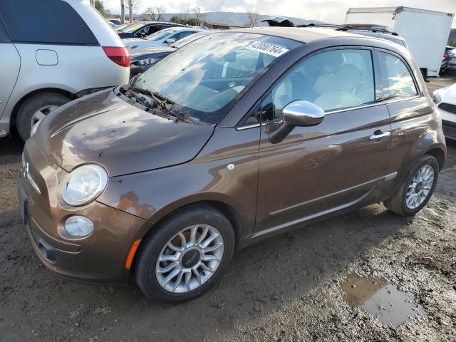 3C3CFFER1CT123131 - 2012 FIAT 500 LOUNGE BROWN photo 1