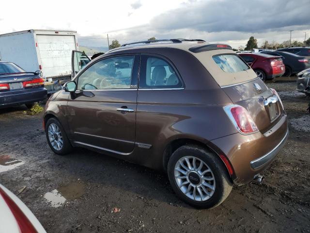 3C3CFFER1CT123131 - 2012 FIAT 500 LOUNGE BROWN photo 2