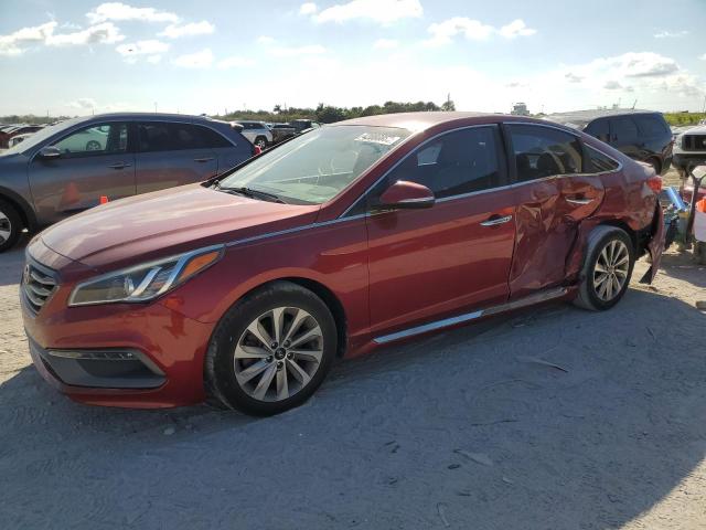 5NPE34AF6FH074929 - 2015 HYUNDAI SONATA SPORT BURGUNDY photo 1