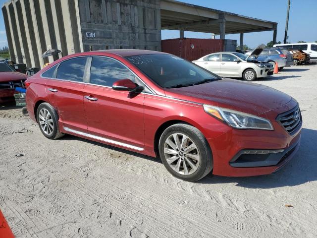 5NPE34AF6FH074929 - 2015 HYUNDAI SONATA SPORT BURGUNDY photo 4