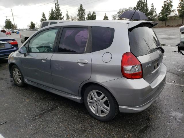 JHMGD38608S066849 - 2008 HONDA FIT SPORT GRAY photo 2