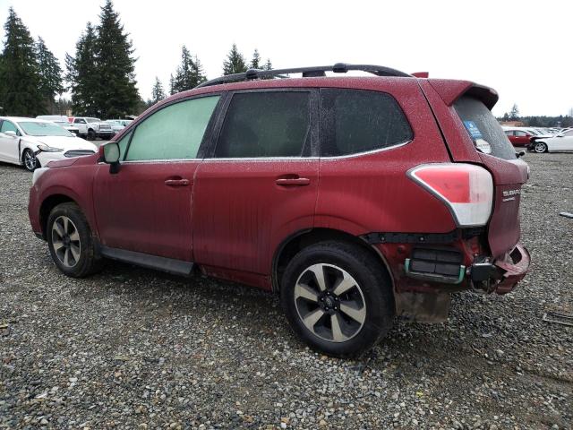 JF2SJARC7HH552487 - 2017 SUBARU FORESTER 2.5I LIMITED MAROON photo 2