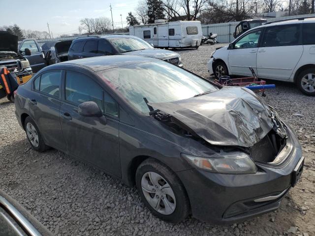 2HGFB2F53DH587560 - 2013 HONDA CIVIC LX GRAY photo 4