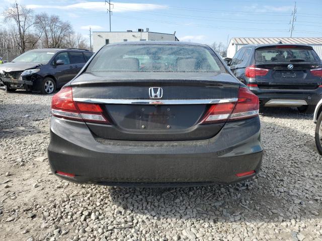 2HGFB2F53DH587560 - 2013 HONDA CIVIC LX GRAY photo 6