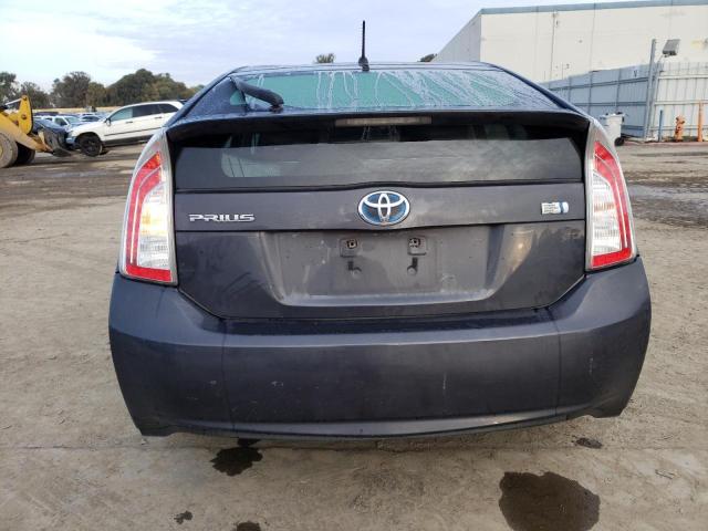 JTDKN3DU2D1667418 - 2013 TOYOTA PRIUS GRAY photo 6