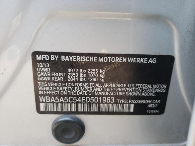 WBA5A5C54ED501963 - 2014 BMW 528 I SILVER photo 12