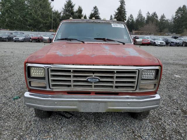 1FTEF14Y7GPB45452 - 1986 FORD F150 RED photo 5