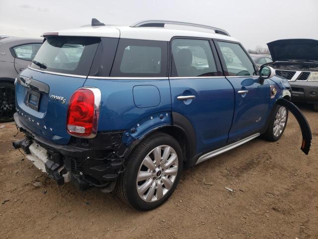 WMZYU7C5XK3E57216 - 2019 MINI COOPER S E COUNTRYMAN ALL4 BLUE photo 3