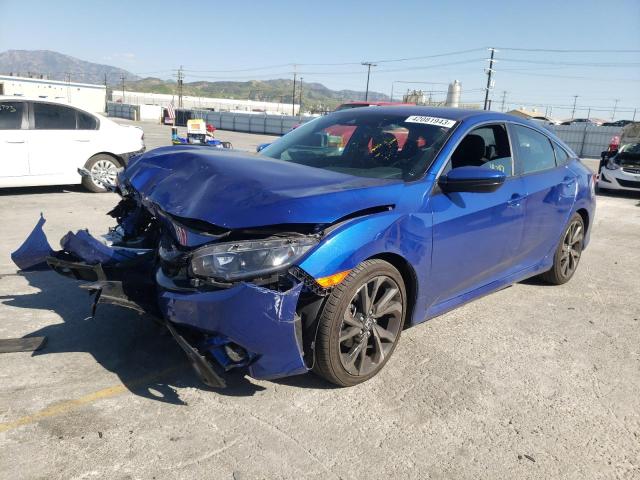 2HGFC2F8XLH588503 - 2020 HONDA CIVIC SPORT 蓝色 照片 1