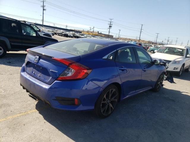 2HGFC2F8XLH588503 - 2020 HONDA CIVIC SPORT 蓝色 照片 3