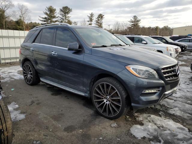 4JGDA5HB0DA205573 - 2013 MERCEDES-BENZ ML 350 4MATIC BLUE photo 4