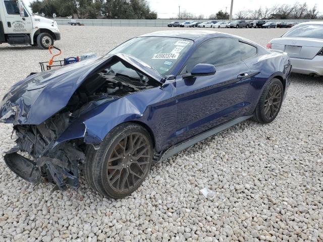 1FA6P8TH8J5172051 - 2018 FORD MUSTANG BLUE photo 1