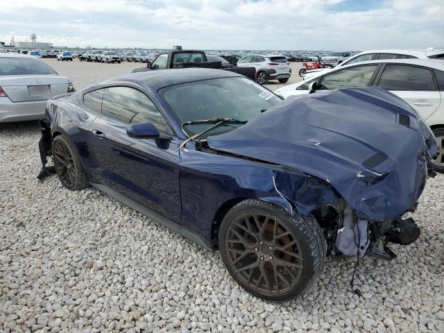 1FA6P8TH8J5172051 - 2018 FORD MUSTANG BLUE photo 4