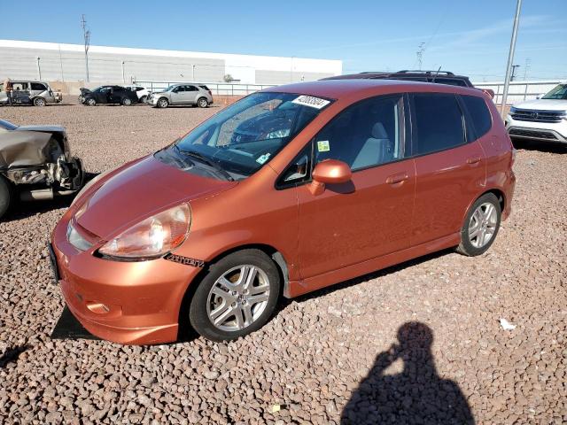 JHMGD38677S038190 - 2007 HONDA FIT S ORANGE photo 1