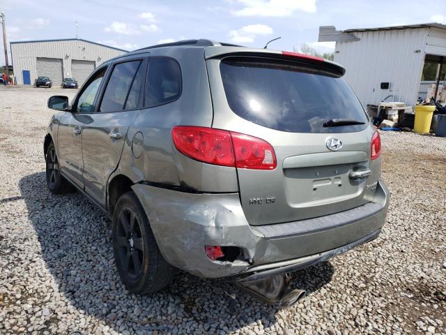 5NMSH13E87H064019 - 2007 HYUNDAI SANTA FE SE GREEN photo 3