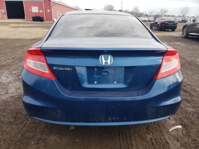 2HGFG3B44DH005616 - 2013 HONDA CIVIC LX BLUE photo 6