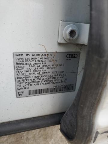 WA1VAAF79JD018692 - 2018 AUDI Q7 PRESTIGE WHITE photo 13