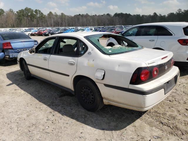 2G1WF52E859343871 - 2005 CHEVROLET IMPALA WHITE photo 2