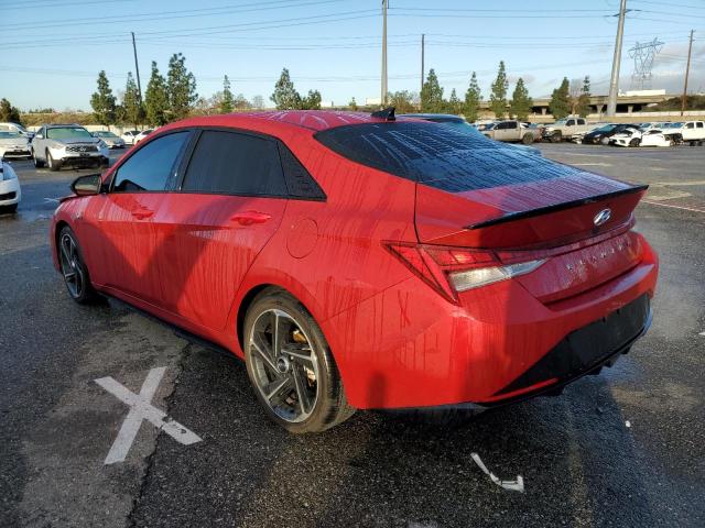 KMHLR4AF8PU418396 - 2023 HYUNDAI ELANTRA N LINE RED photo 2