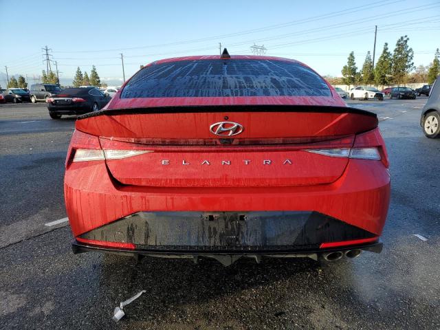 KMHLR4AF8PU418396 - 2023 HYUNDAI ELANTRA N LINE RED photo 6