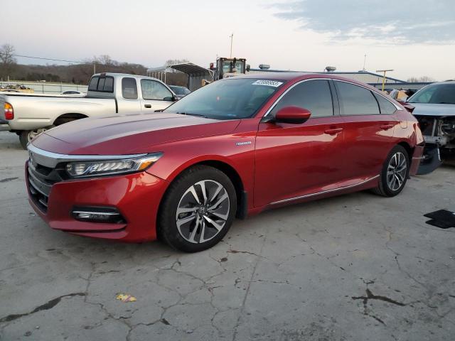 1HGCV3F42KA014099 - 2019 HONDA ACCORD HYBRID EX RED photo 1