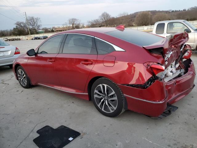 1HGCV3F42KA014099 - 2019 HONDA ACCORD HYBRID EX RED photo 2