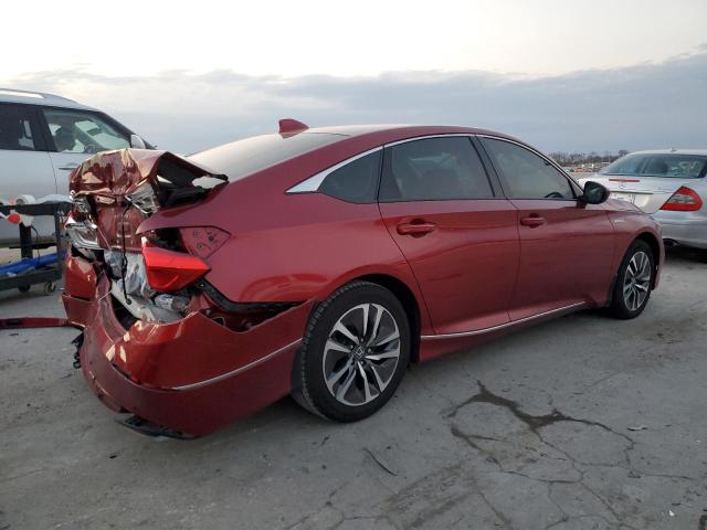 1HGCV3F42KA014099 - 2019 HONDA ACCORD HYBRID EX RED photo 3