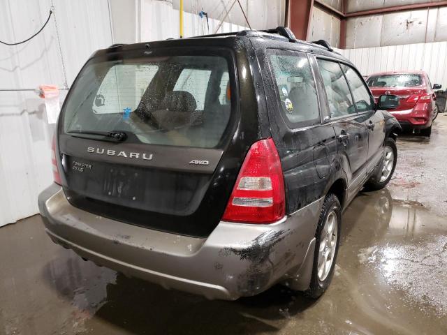 JF1SG65664H701529 - 2004 SUBARU FORESTER 2.5XS შავი ფოტო 3