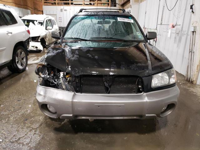 JF1SG65664H701529 - 2004 SUBARU FORESTER 2.5XS შავი ფოტო 5