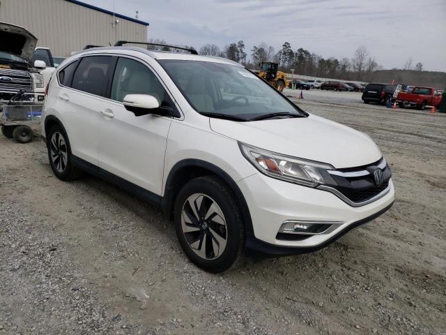 5J6RM4H93FL033713 - 2015 HONDA CR-V TOURING WHITE photo 4