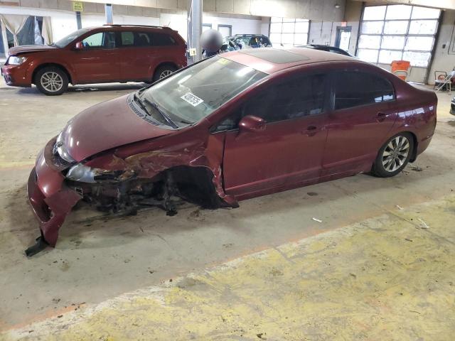 1HGFA16989L006743 - 2009 HONDA CIVIC EXL ბურგუნდია ფოტო 1
