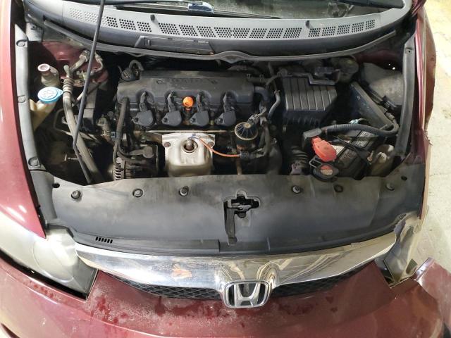 1HGFA16989L006743 - 2009 HONDA CIVIC EXL ბურგუნდია ფოტო 11