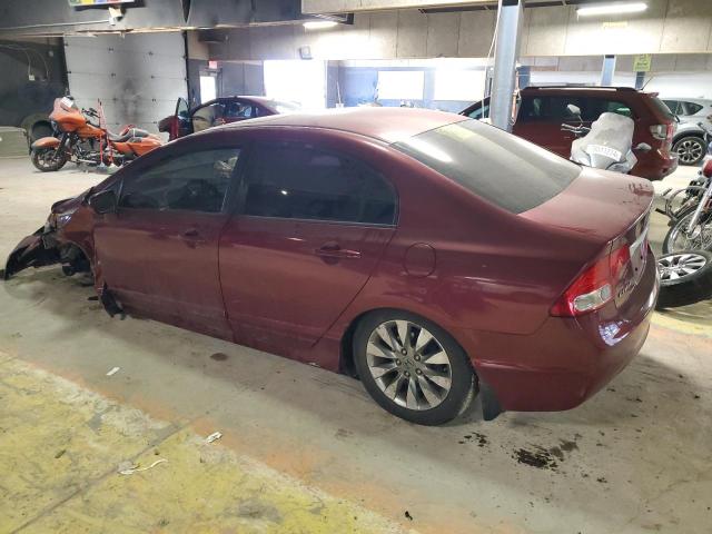 1HGFA16989L006743 - 2009 HONDA CIVIC EXL ბურგუნდია ფოტო 2