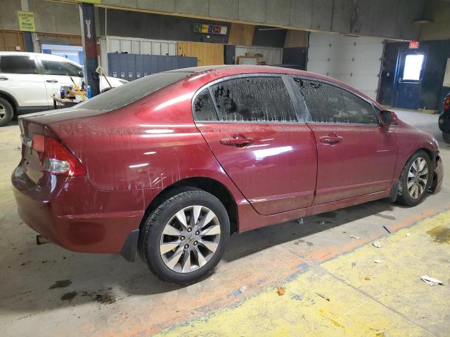 1HGFA16989L006743 - 2009 HONDA CIVIC EXL ბურგუნდია ფოტო 3