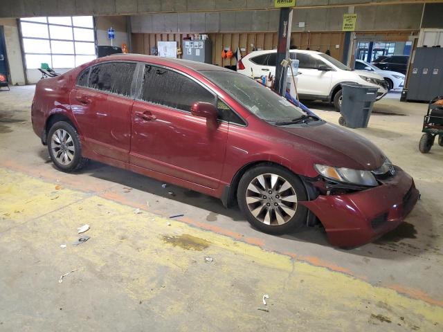 1HGFA16989L006743 - 2009 HONDA CIVIC EXL ბურგუნდია ფოტო 4