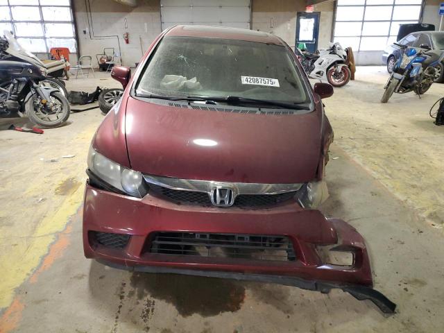 1HGFA16989L006743 - 2009 HONDA CIVIC EXL ბურგუნდია ფოტო 5